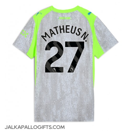 Manchester City Matheus Nunes #27 Kolmaspaita Naiset 2025-26 Lyhythihainen